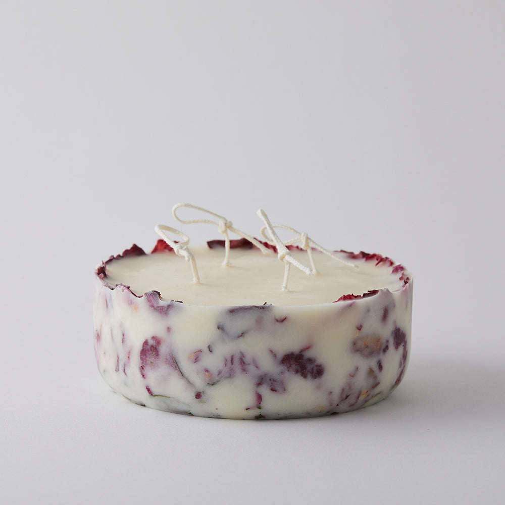 KOTT Botanical Marble Object — Rosy Dawn