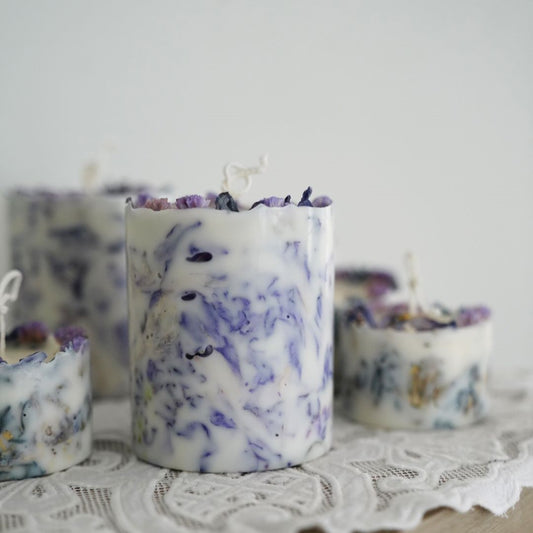KOTT Botanical Marble Object — Lavender Breeze